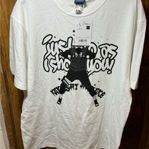 Naruto shippuden kakashi/ White Graphic T-Shirt size XL nwt